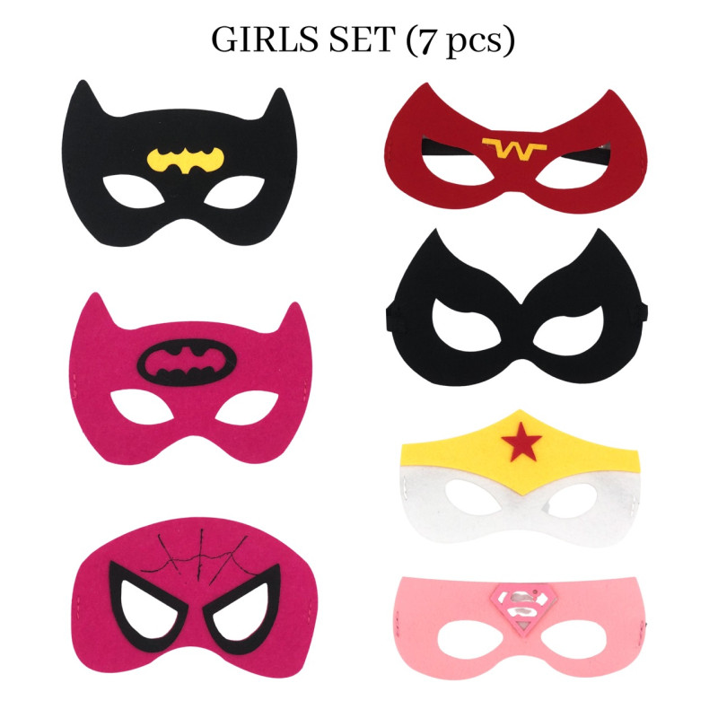 Kids Superhero Mask Sets School Activities Birthday parties Halloween Dress up Party Theme Party Cosplays